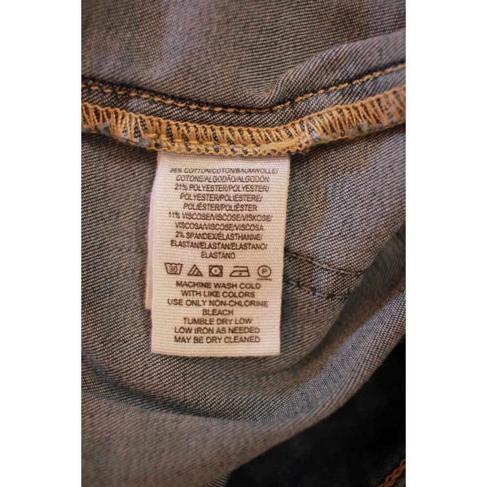 We The Free People Womens Jeans Just Float On Flare Denim High Rise Stretch 26R - Image 13