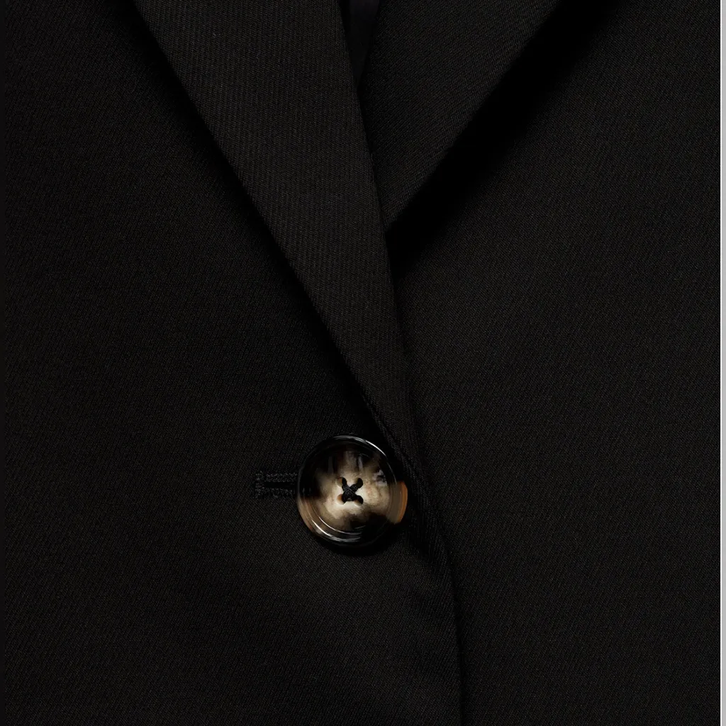 MANGO
Women's Buttoned Midi Cotton Coat Black Size M - Image 2