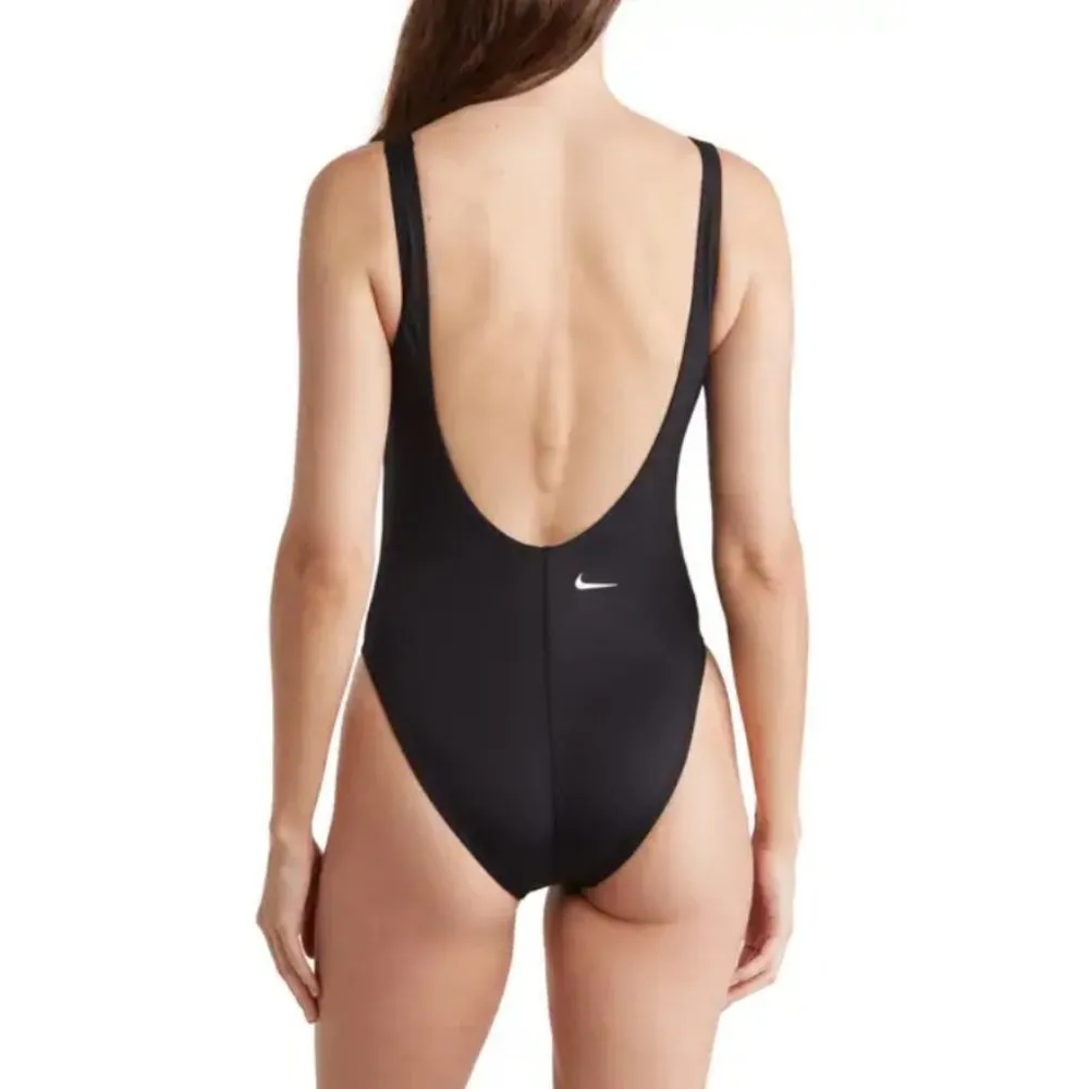 💕NIKE💕 U-Back One-Piece Swimsuit ~ Jet Black Large L NWT - Image 3