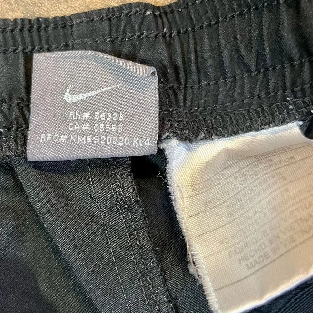 Nike Black White Athletic Pull-on Elastic Shorts Small - Image 6