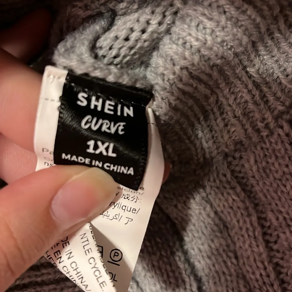 Gray Cable Knit Sweater and Pants Set - Image 2