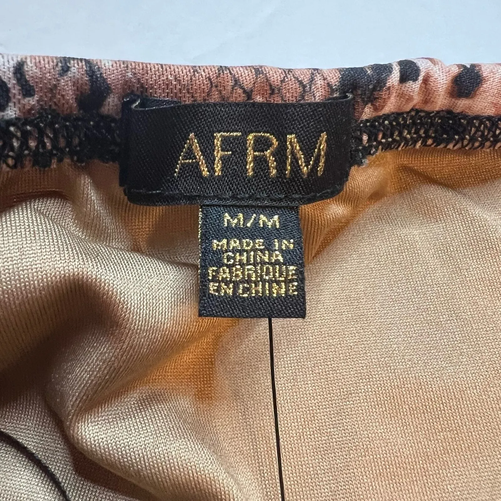 Revolve AFRM Steena Top and Gloves Snakeskin Print Size Medium New - Image 9