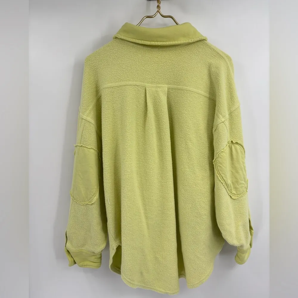 Free People  revolve Ruby Shacket Luminary layering boho lime oversized size xs - Image 10