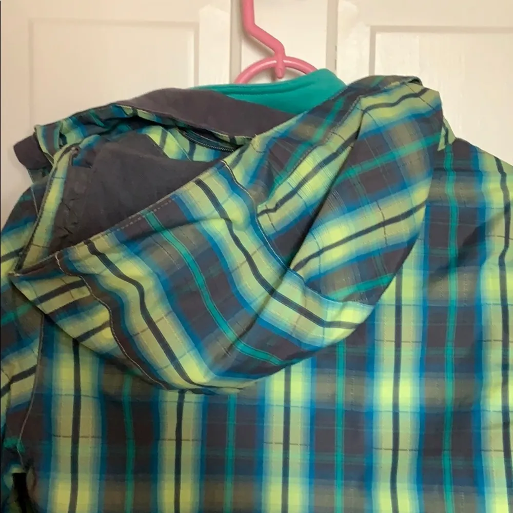 Powder Room Plaid Athletic Ski Snowboard Winter Jacket Size Small - Image 6