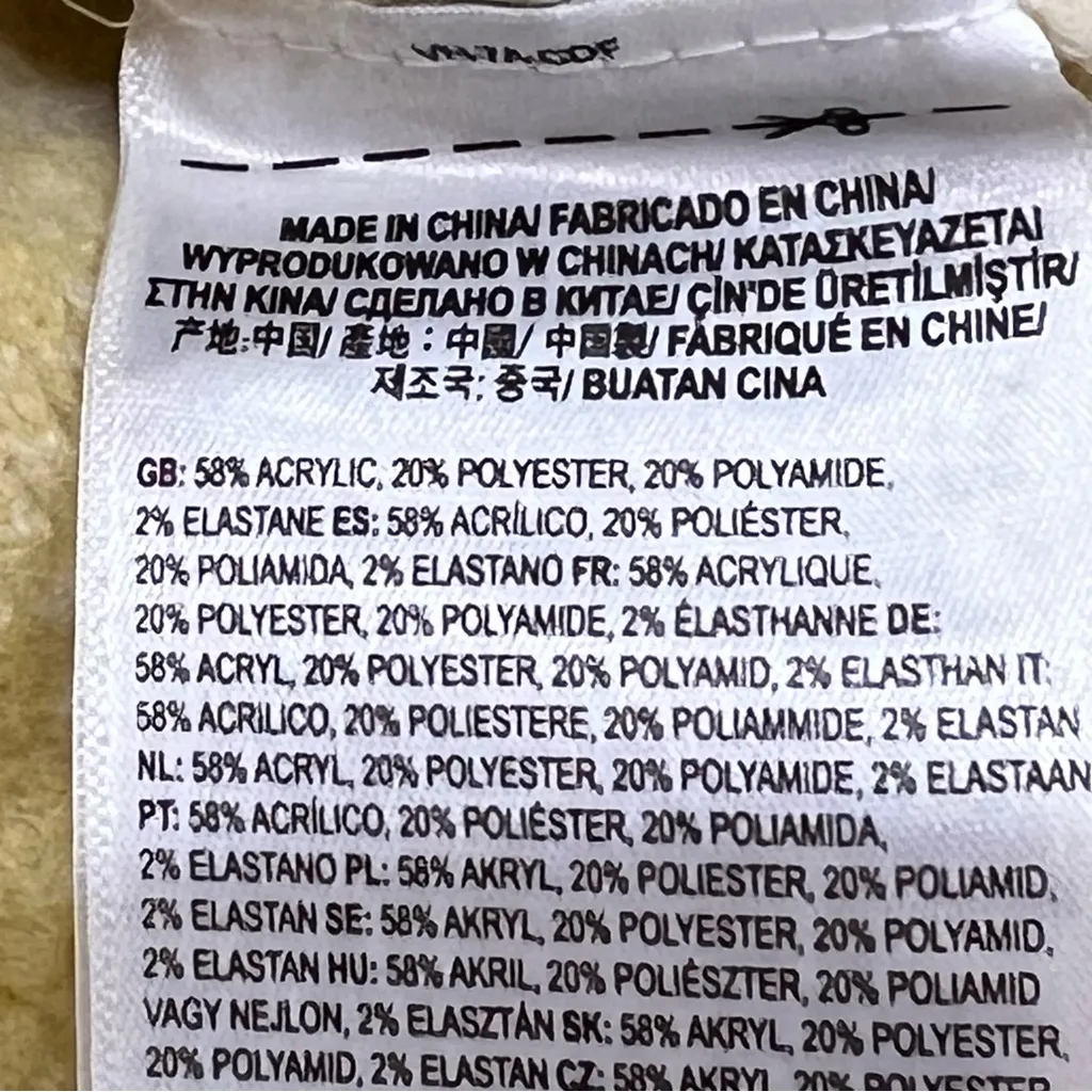 Vans Checkerboard Oversized Cardigan in Yellow and White Size Small - Image 9