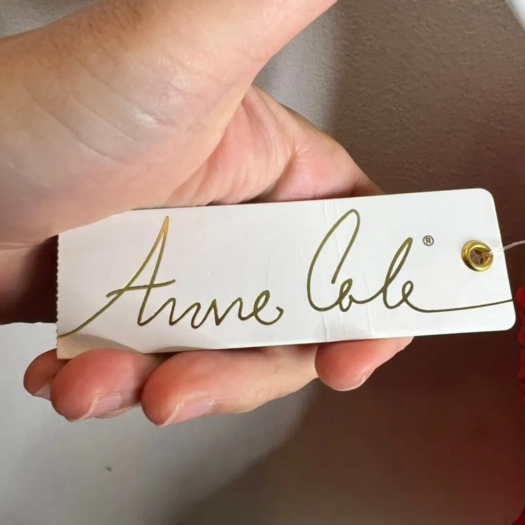 Anne Cole $60 Twist Front Padded Tankini Swim Top Size XS Coral - Image 5