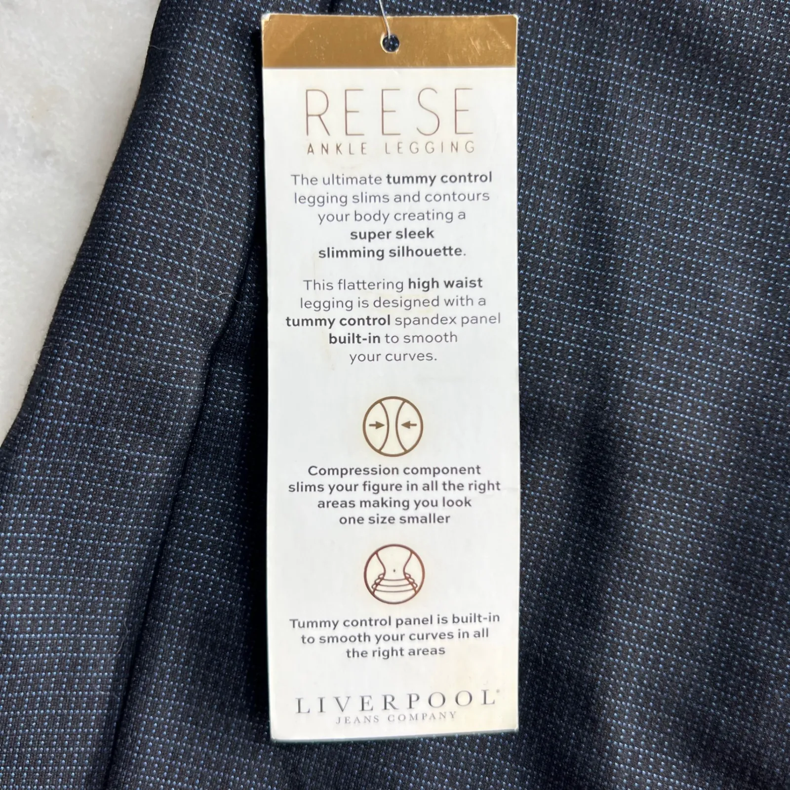 NWT Liverpool‎  Reese Ankle Leggings High Waist  
Women's Size 8 - Image 4