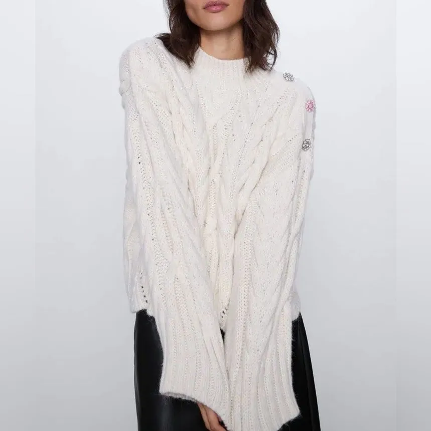 Zara *NWT* Cable Knit Sweater - Image 2