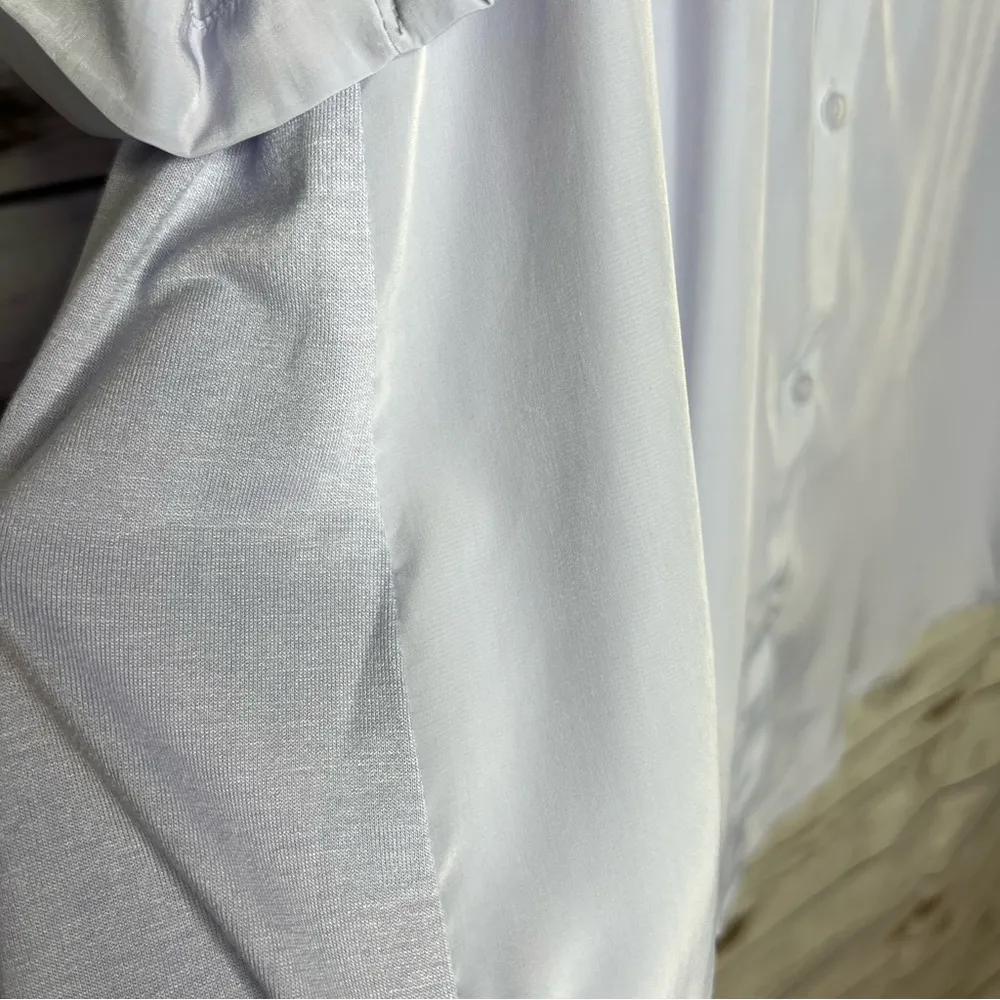 simply styled 🧚‍♂️ Purple Button Down Blouse Size L NWT - Image 5