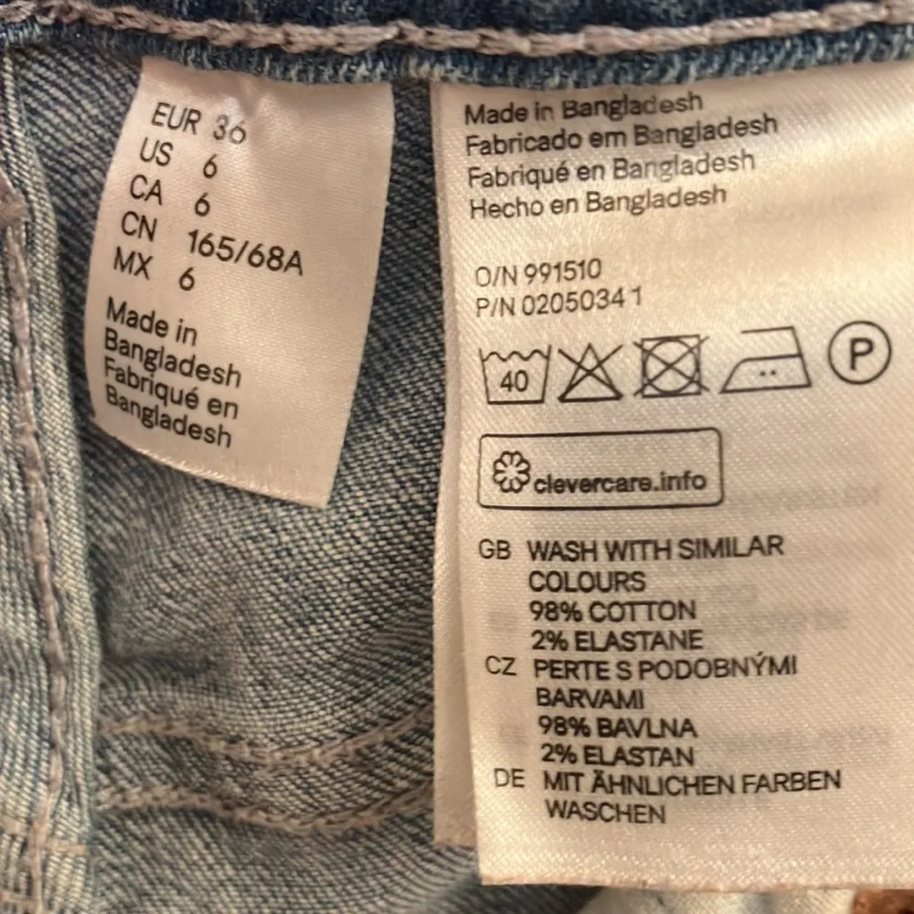 H&M Divided low rise distressed skinny jeans size European 6 - Image 8