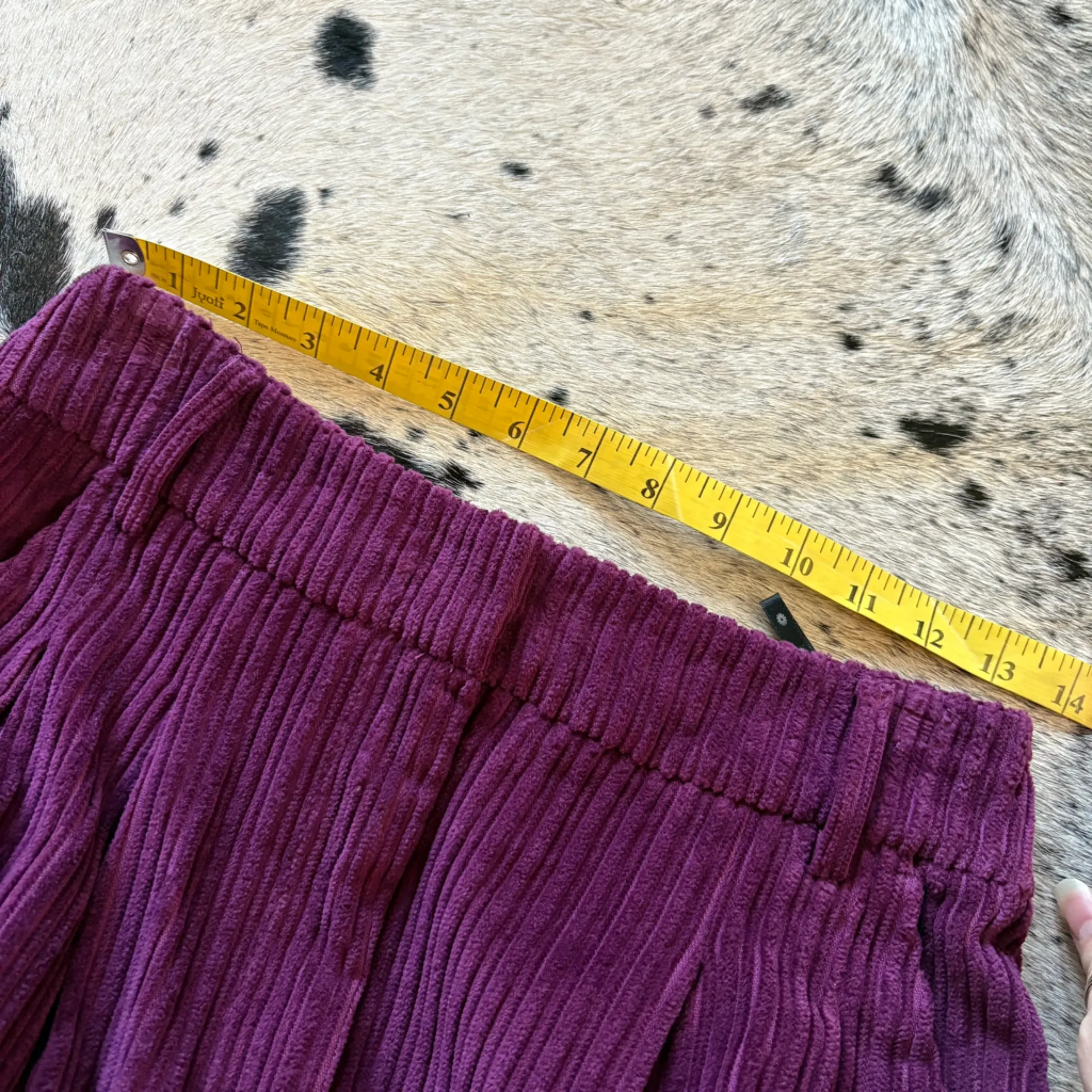 FARM RIO Purple Plum Corduroy Flare Pants Size Extra Small NWT‎ - Image 12