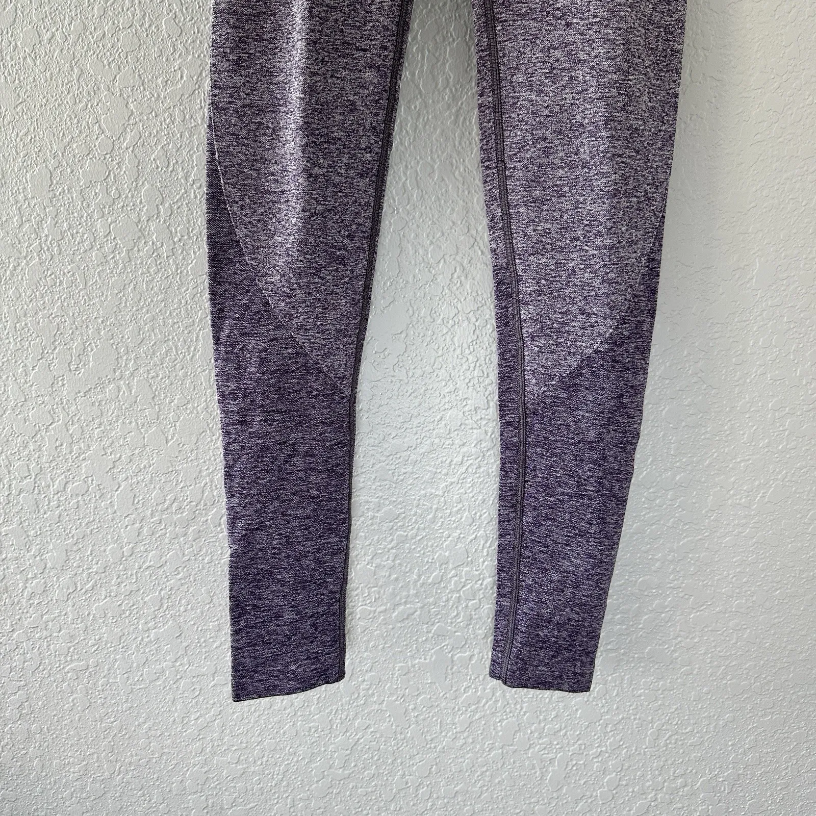 Gymshark Women's Flex Purple Lilac Marled Seamless Leggings‎ XS Gym Athletic - Image 7