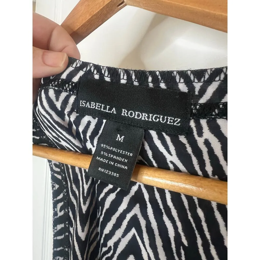 Isabella Rodriguez Women's Sleeveless Flowy Sun Dress Casual Pockets Size Medium - Image 4