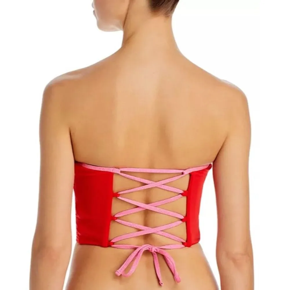 Aqua Swim Women's Red Lace - Image 5