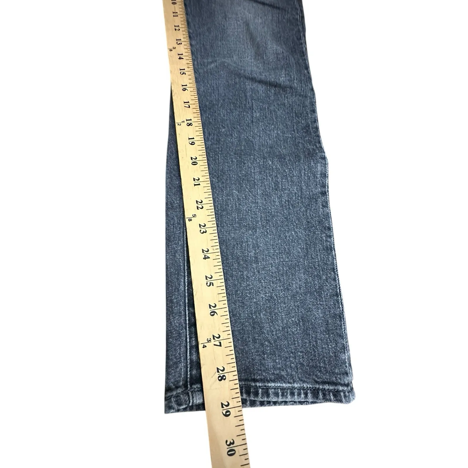 MOTHER Jeans Size 24 Superior High Waisted Hiker Hover Washed Black #T3 - Image 14