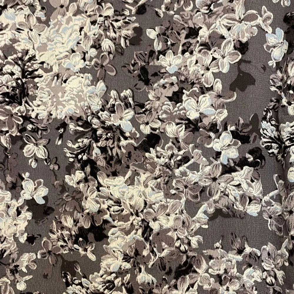 Joules Martha Gray Floral Long Sleeve Dress Gray Size 6 - Image 2