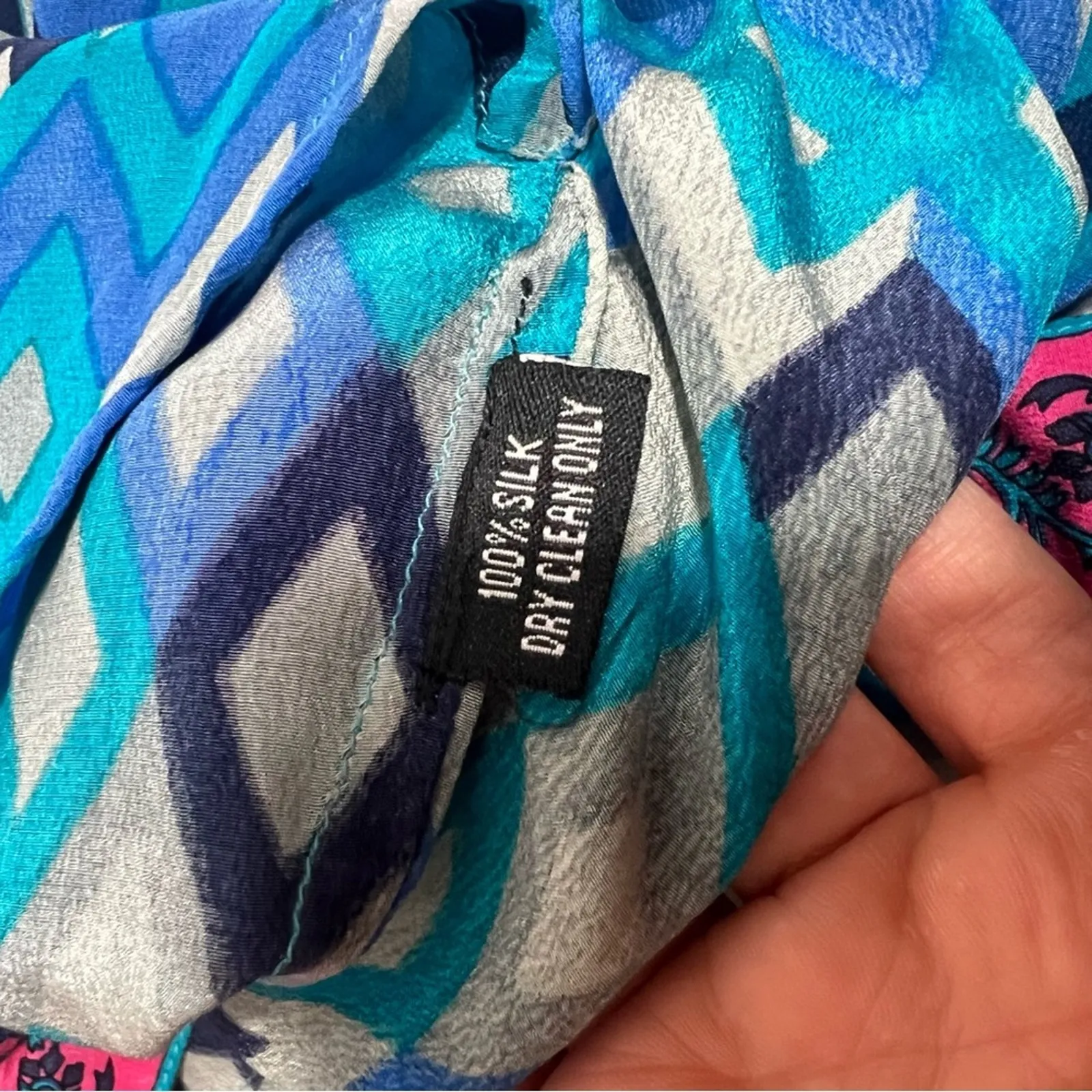 Tolani silk hooded tunic top Sz 3X - Image 4