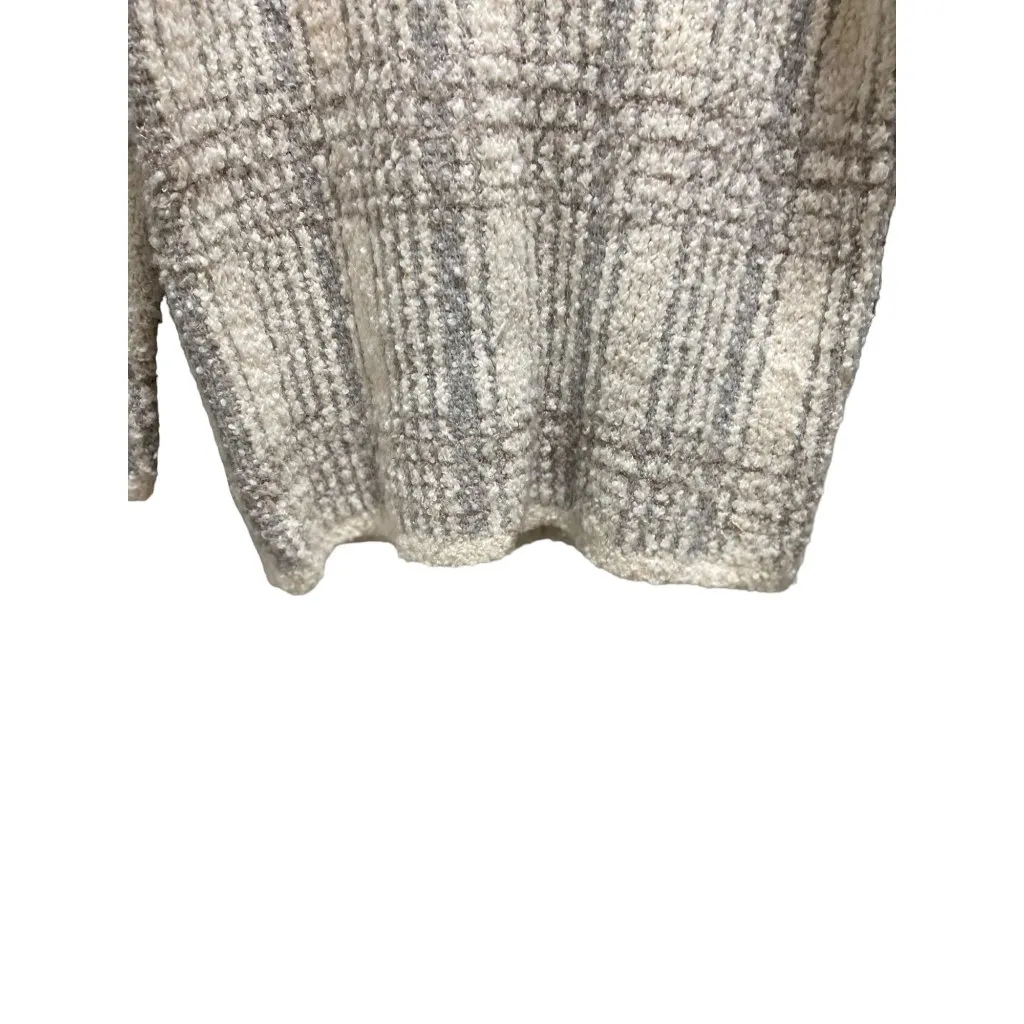 Sundance Plaid Sweater Gray Size S - Image 8