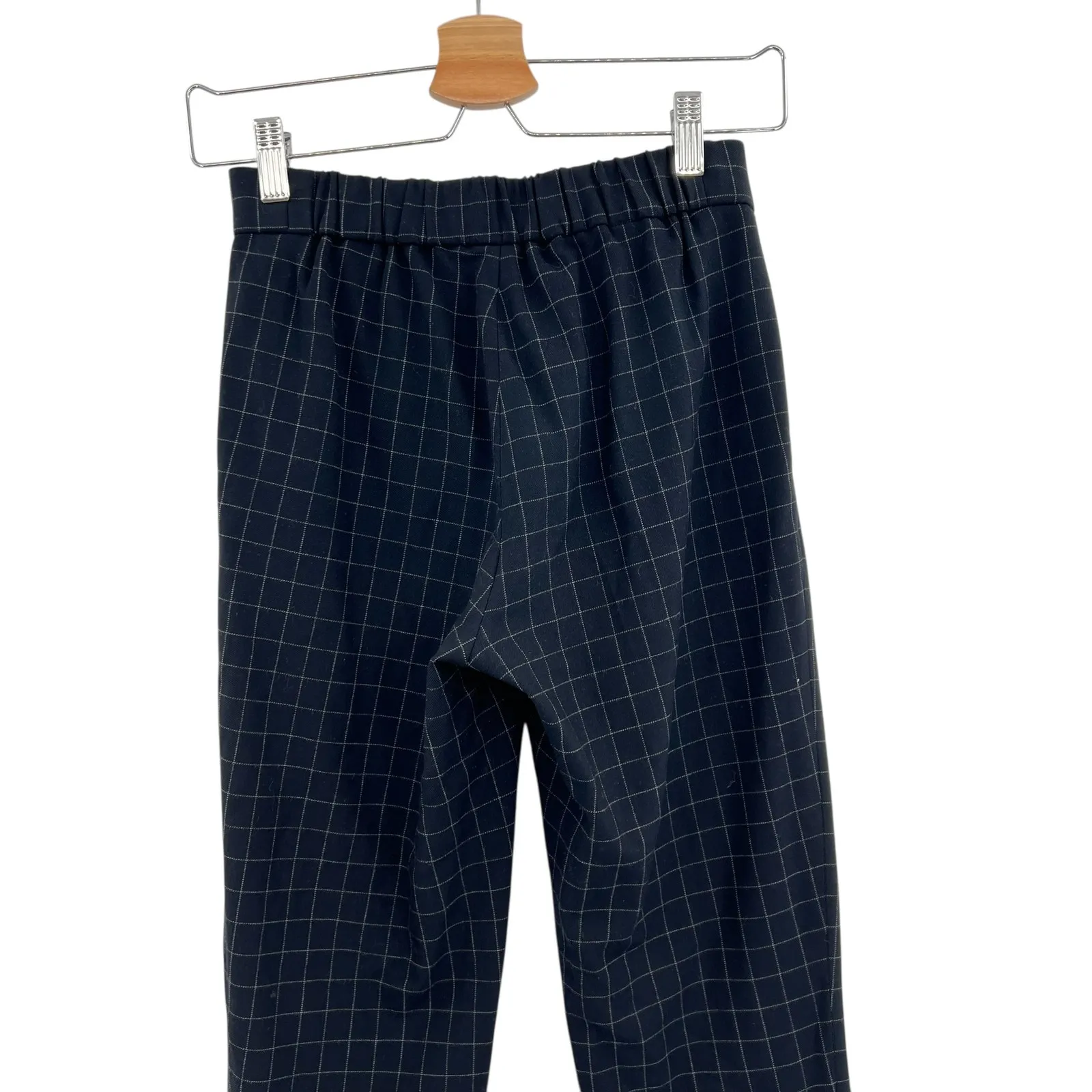 Aritzia Babaton Conan Pants Windowpane Check‎ Print Black Size 00 - Image 6