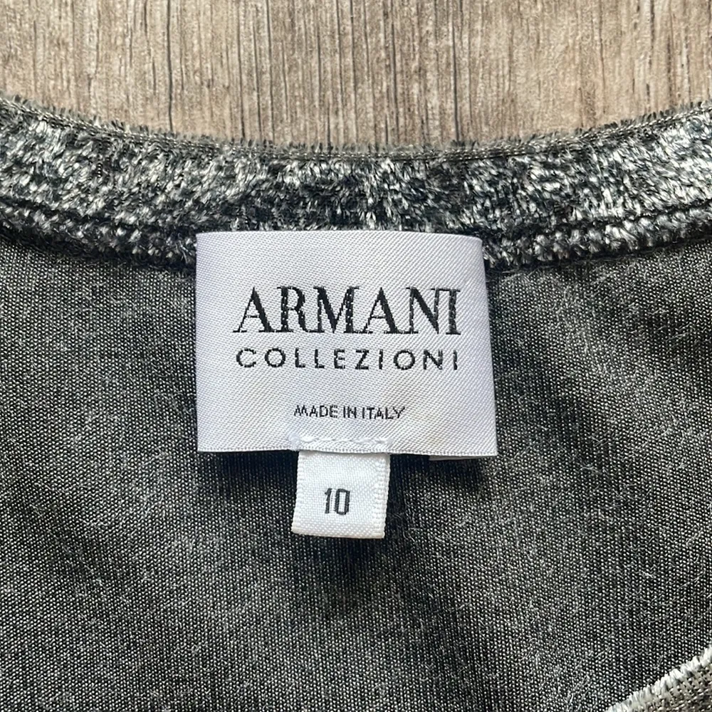 Armani Collezioni Snakeskin Printed Velvet Tank - Image 9