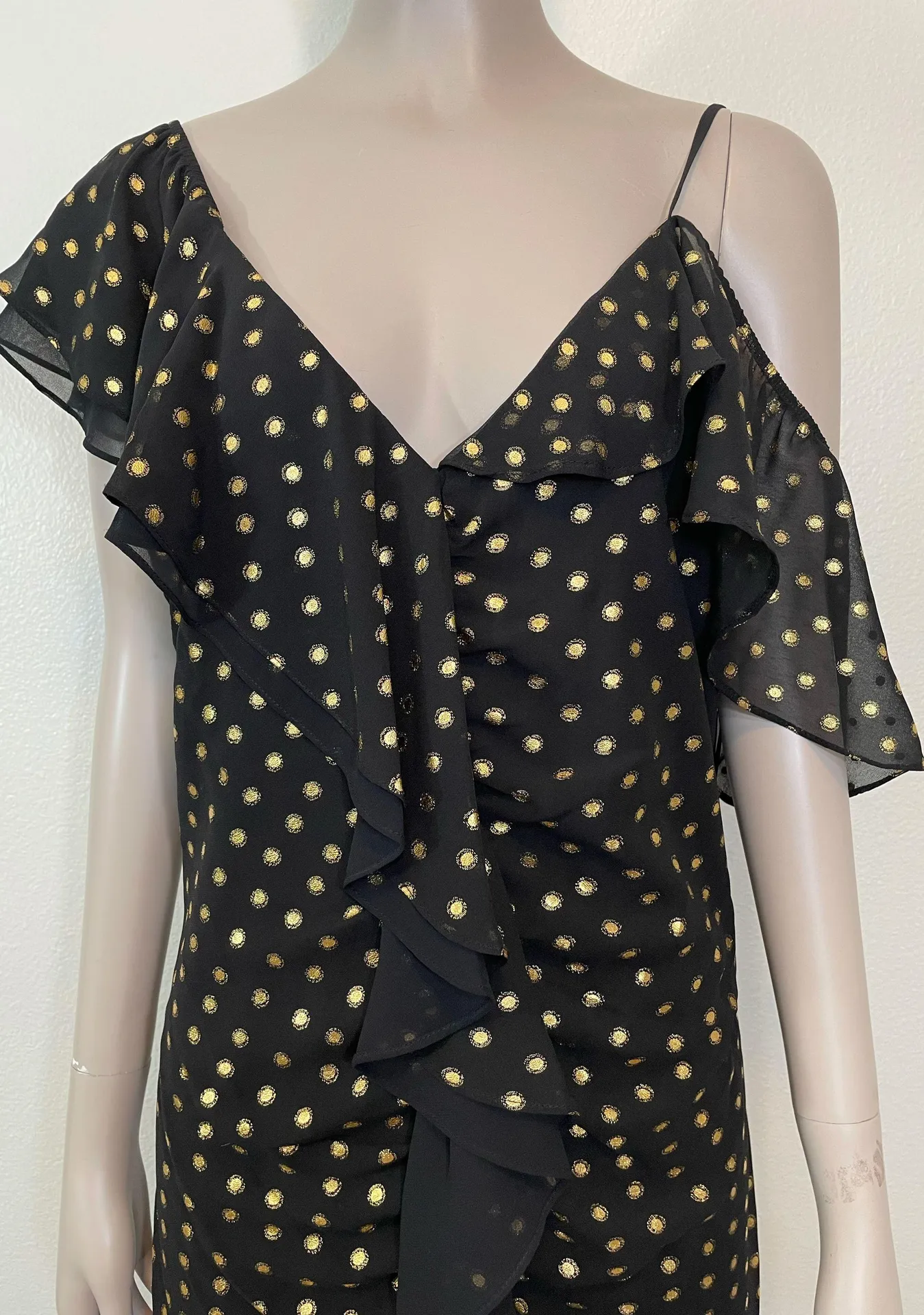Metallic Dot Cold Shoulder Dress NWT - Image 5