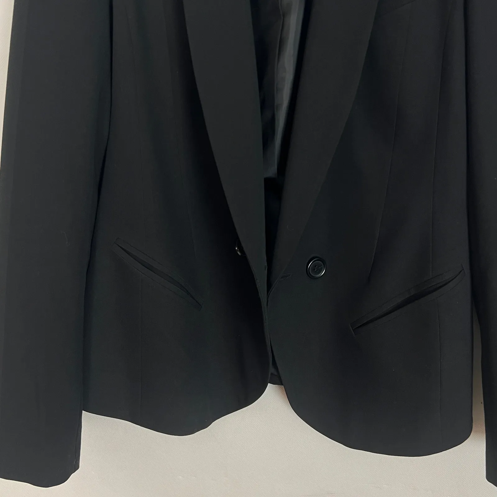 ASOS Women's Button Front Black Blazer Size 10 - Image 4