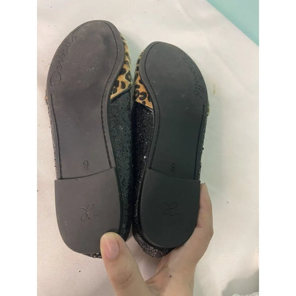 Dooballo Chettah With Glitter Black Flat Shoes‎ S - Image 7