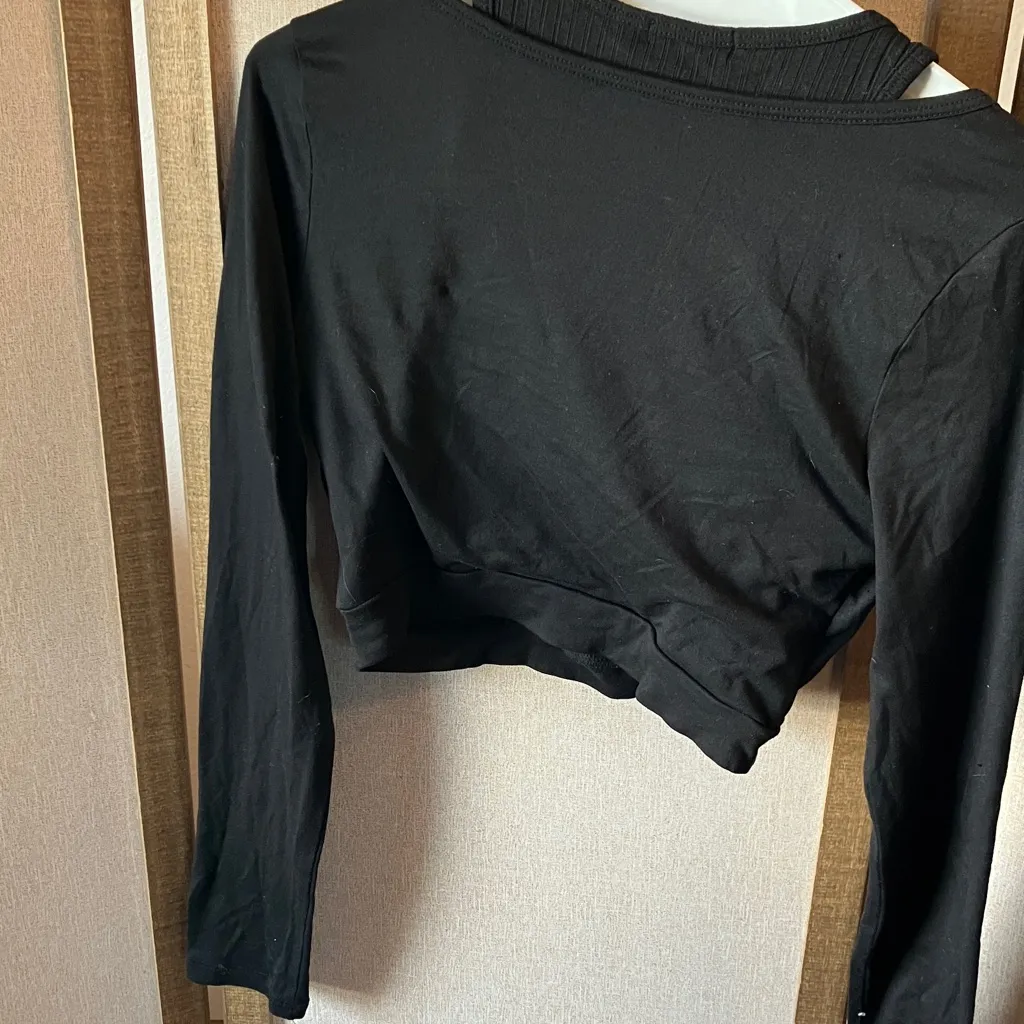 Heart Hips Elegant Black top one piece two piece look small Size undefined - Image 10