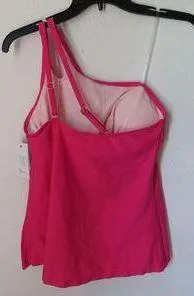 Time and Tru Women's Cutout One Shoulder Tankini Top Swimsuit - Image 2