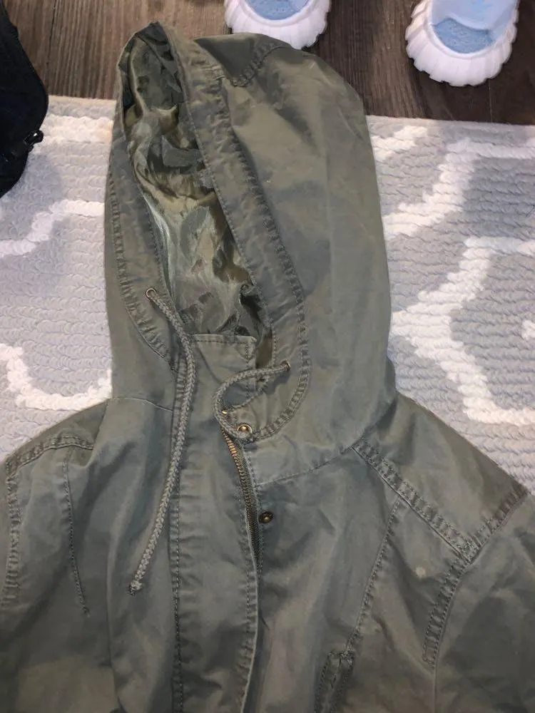 Green Army Jacket Size M - Image 5