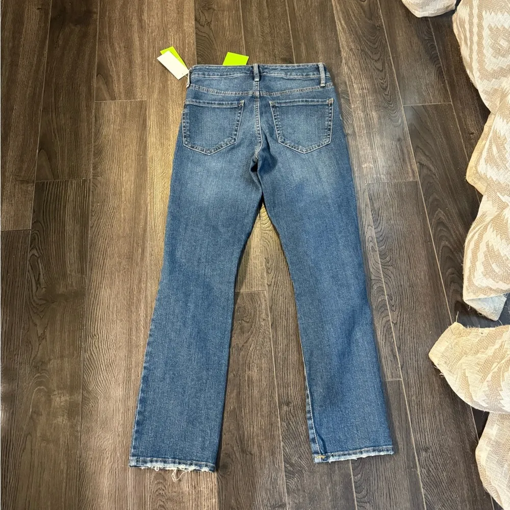 NWT  Women's Straight Leg Jeans - Blue - Image 2