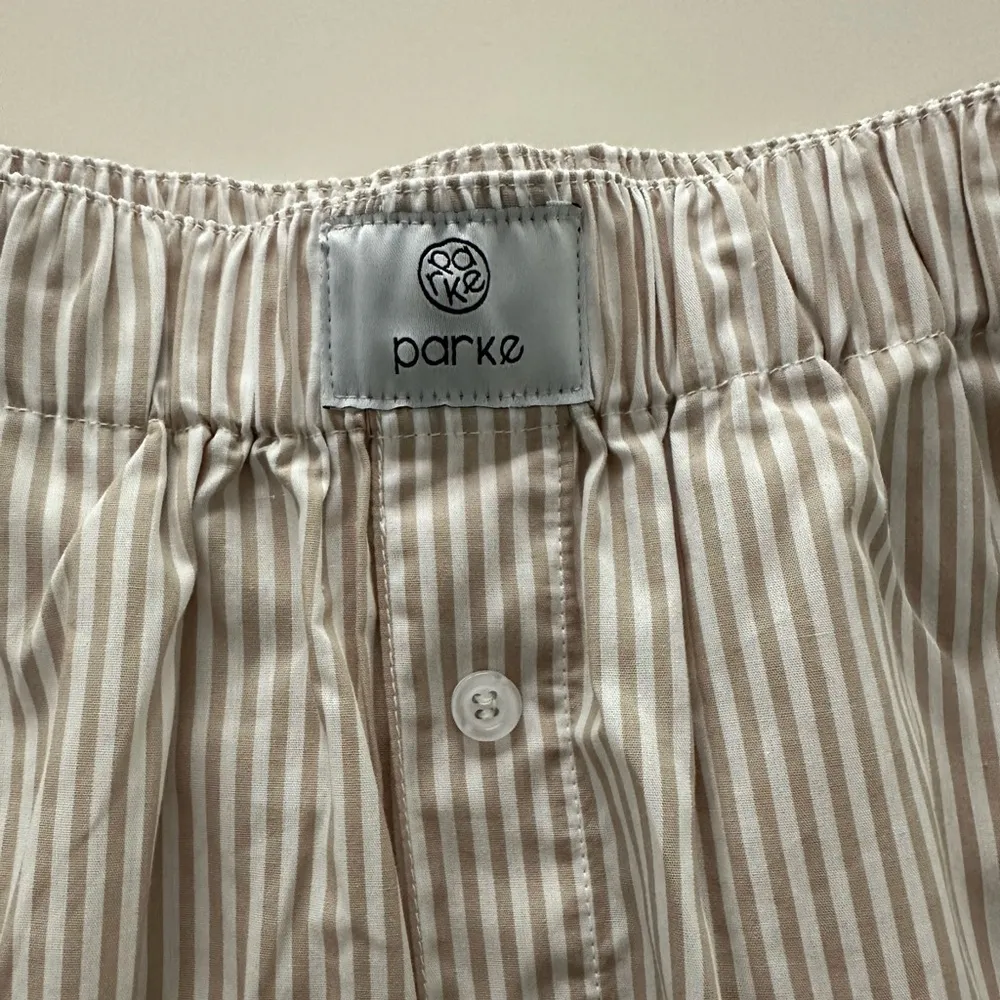 Parke Striped Boxer Shorts Dune Tan NWT - Image 3