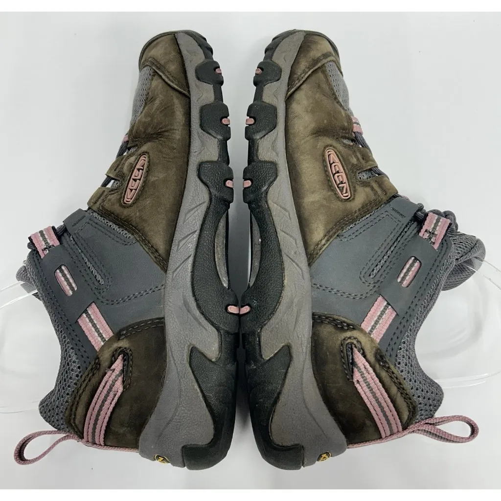 Keen Steen Vent Hiking Shoes Womens Size 10 Gray Leather Outdoor - Image 8