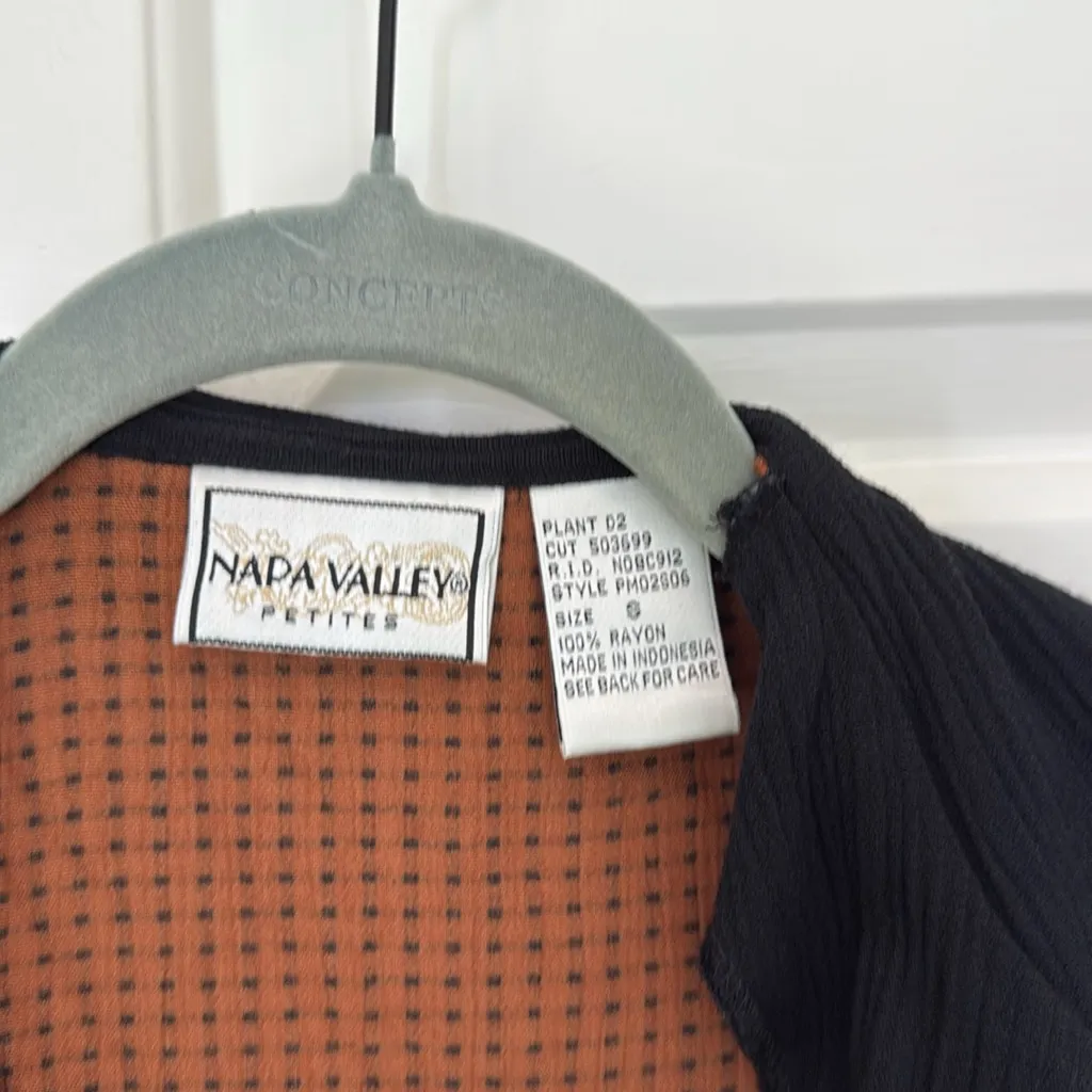 90s vintage patchwork dress and blouse set Brown - Image 6