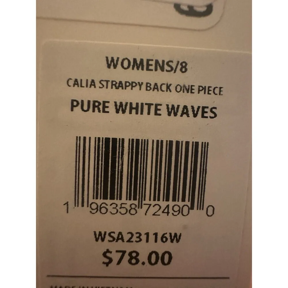 Calia Pure White Compression Swimsuit Size 8 NWT One-piece - Image 2