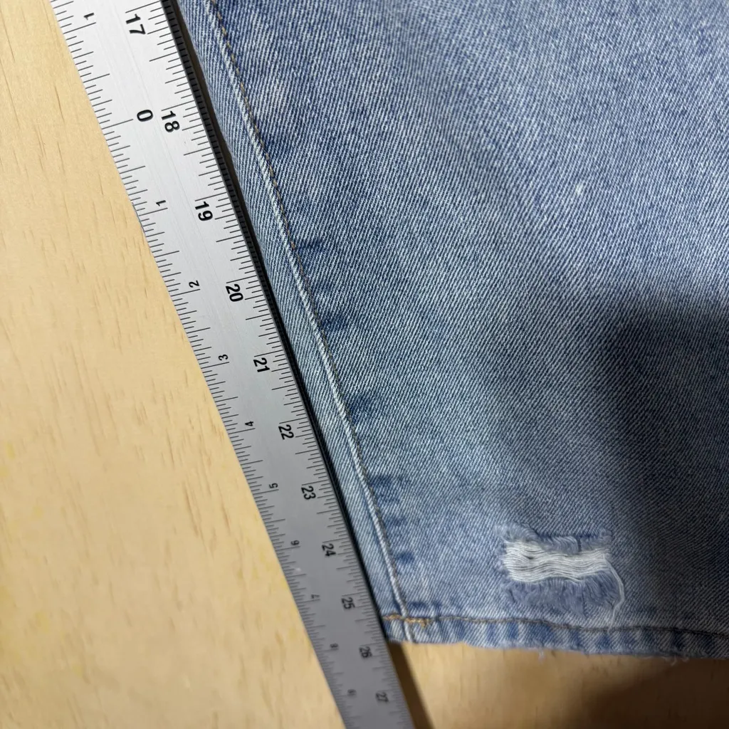 Rewash High Rise Distressed Jeans Women’s Size 9/29 Blue Straight Leg - Image 6