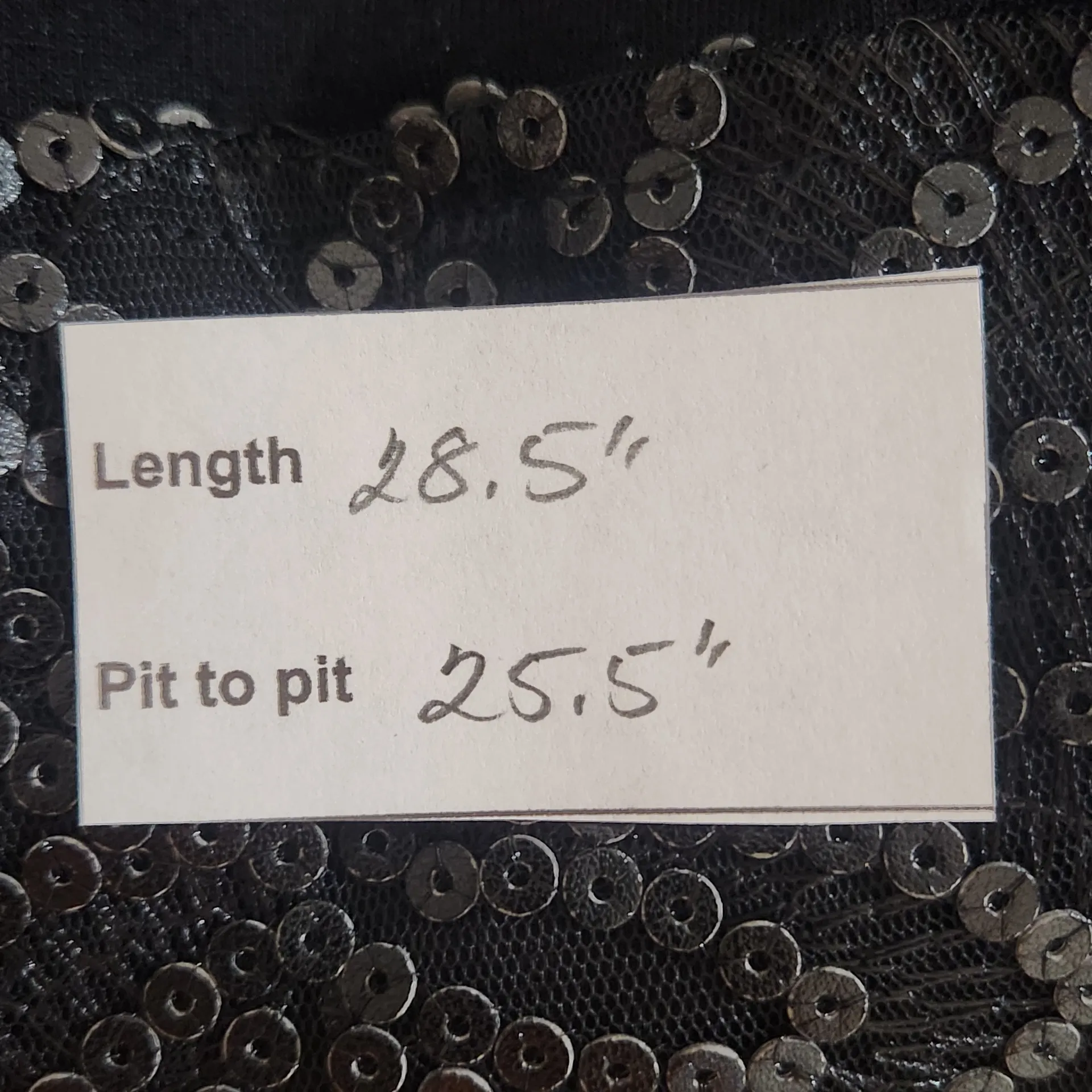 Lane Bryant Black Embellished Tank Top NWT Size 26/28 Black Sequin Tank Top - Image 2