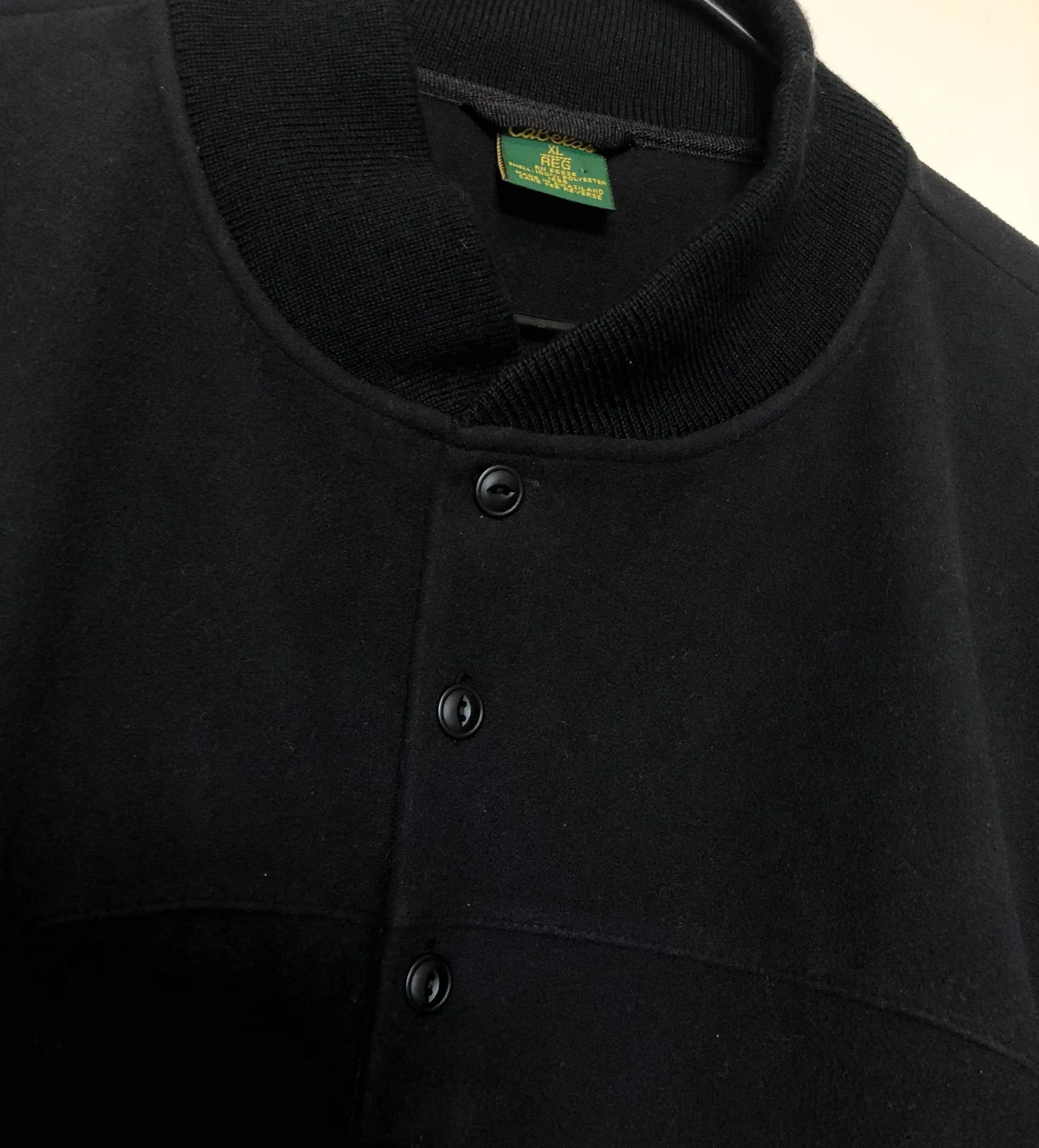 Cabela’s Quarter Button Pullover Black XL - Image 6