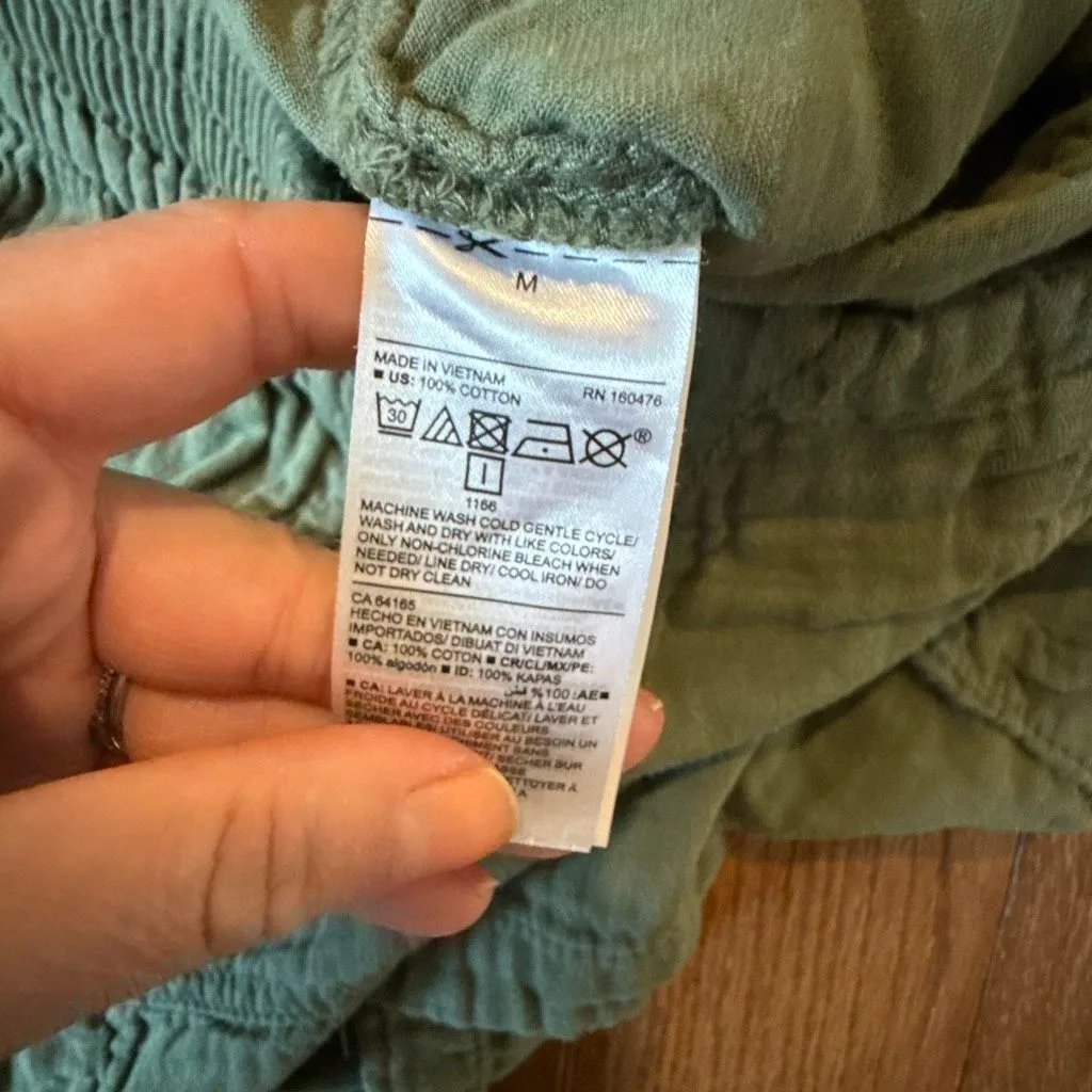 Old Navy  cotton gauze drawstring shorts M - Image 7