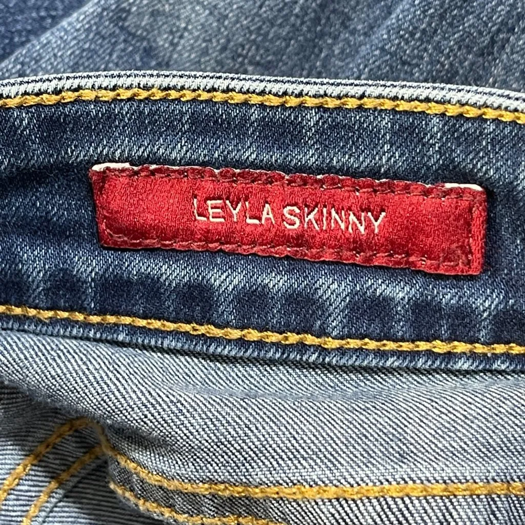 Lucky Brand Leyla Skinny Jeans Low-Rise Size 6 Medium Wash - Image 3