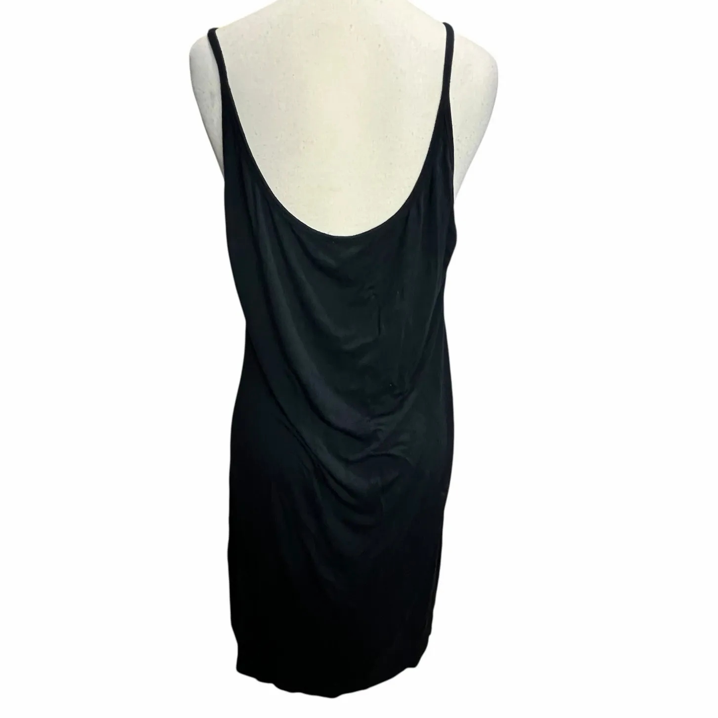 Soma Cool Nights Sleep Dress Womens XL Black Soft Bamboo Modern Lounge Comfort - Image 5