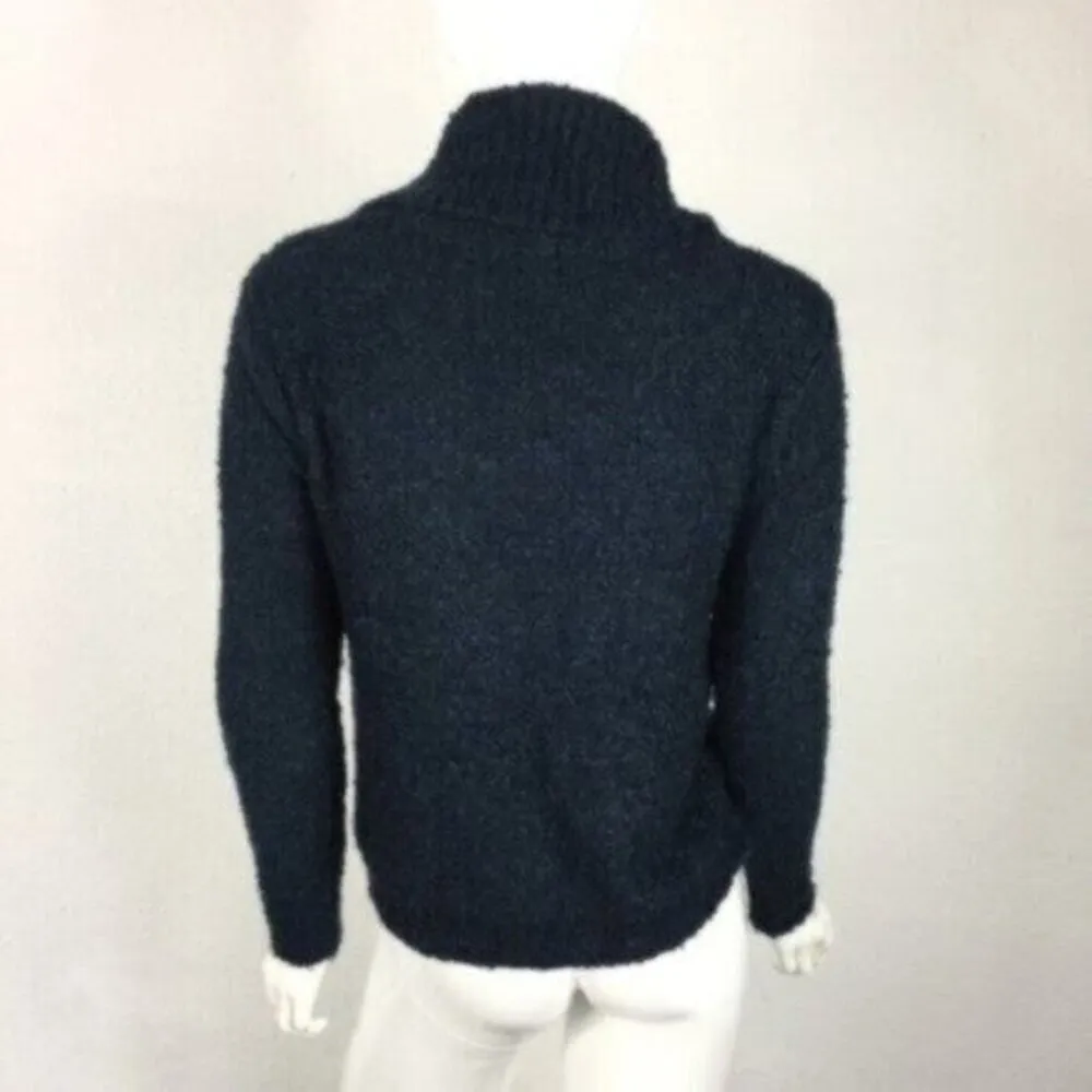 Pins and Needles Sweater Small Blue Cowl Neck Pullover Cozy - Image 3