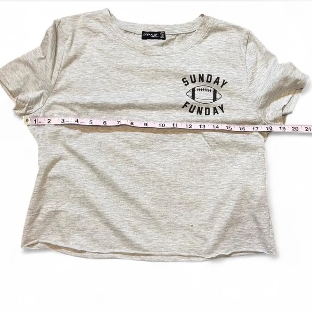 Cropped “Sunday Funday” Graphic Tee‎ - Image 11