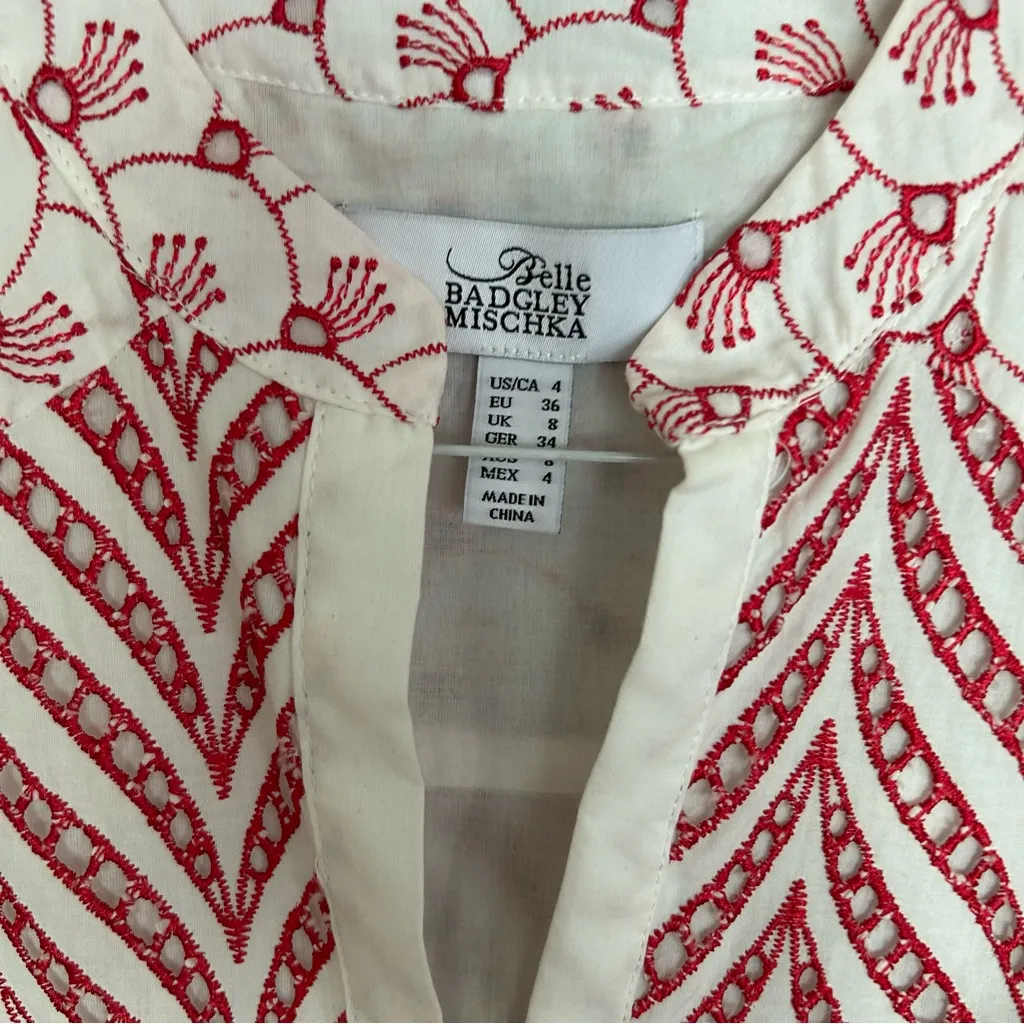 Belle Badgley Mischka Eden Eyelet Maxi Dress - Image 5