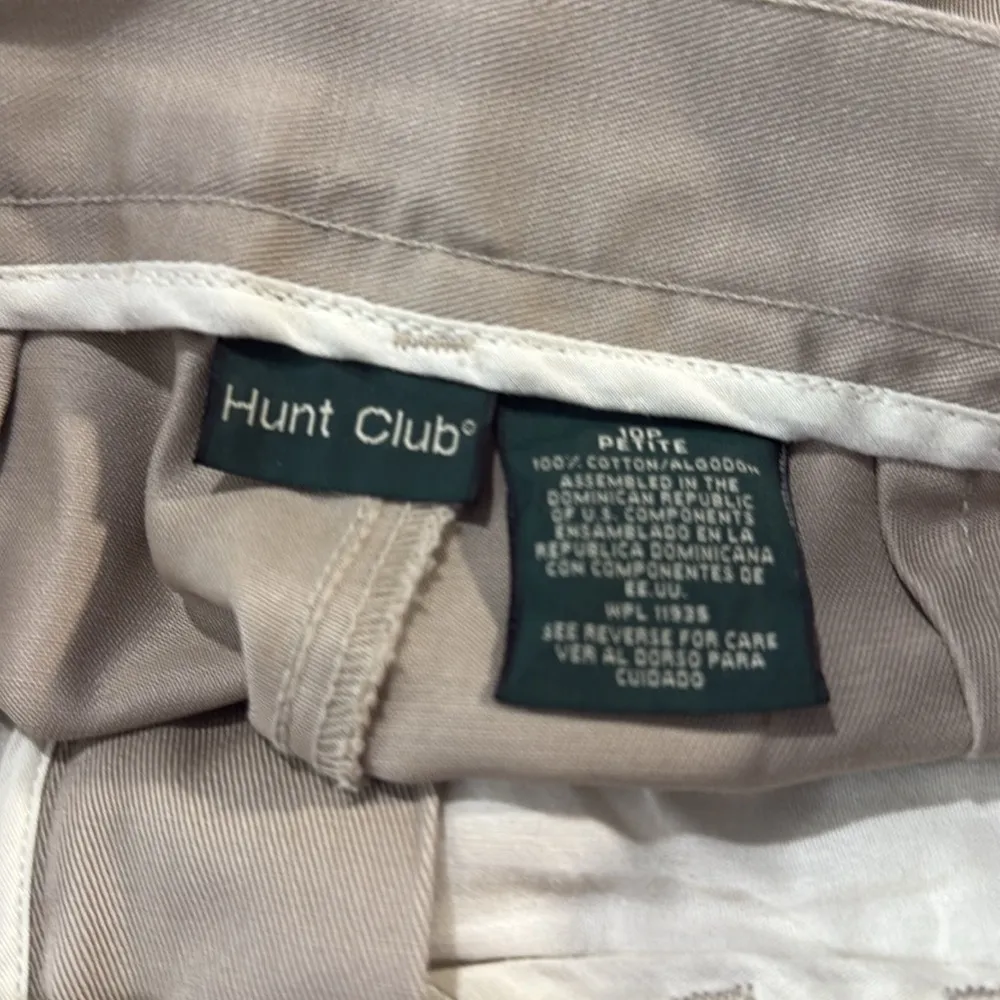 HUNT CLUB Women's Vintage 90's High Waisted Khaki Pants Tan-10P - Image 3