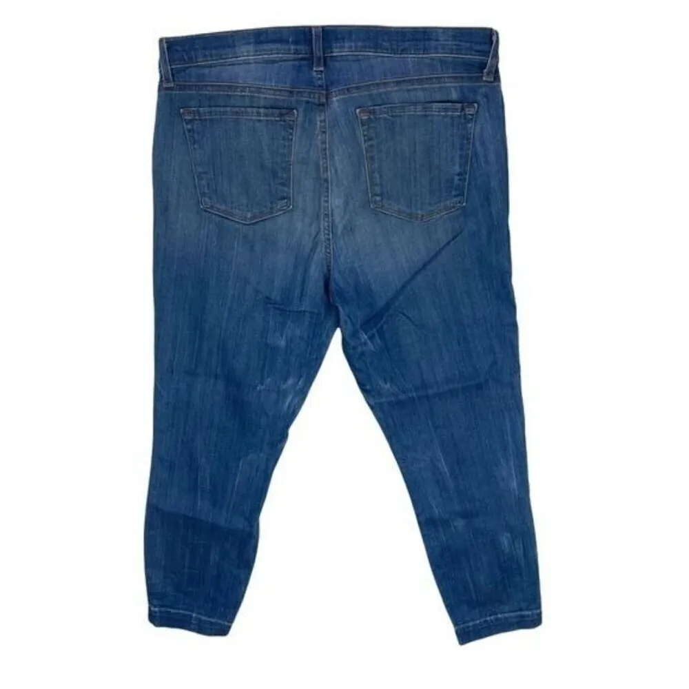 J Brand Skyla‎ Stretch Medium Wash Denim Skinny Crop Jean - Image 2