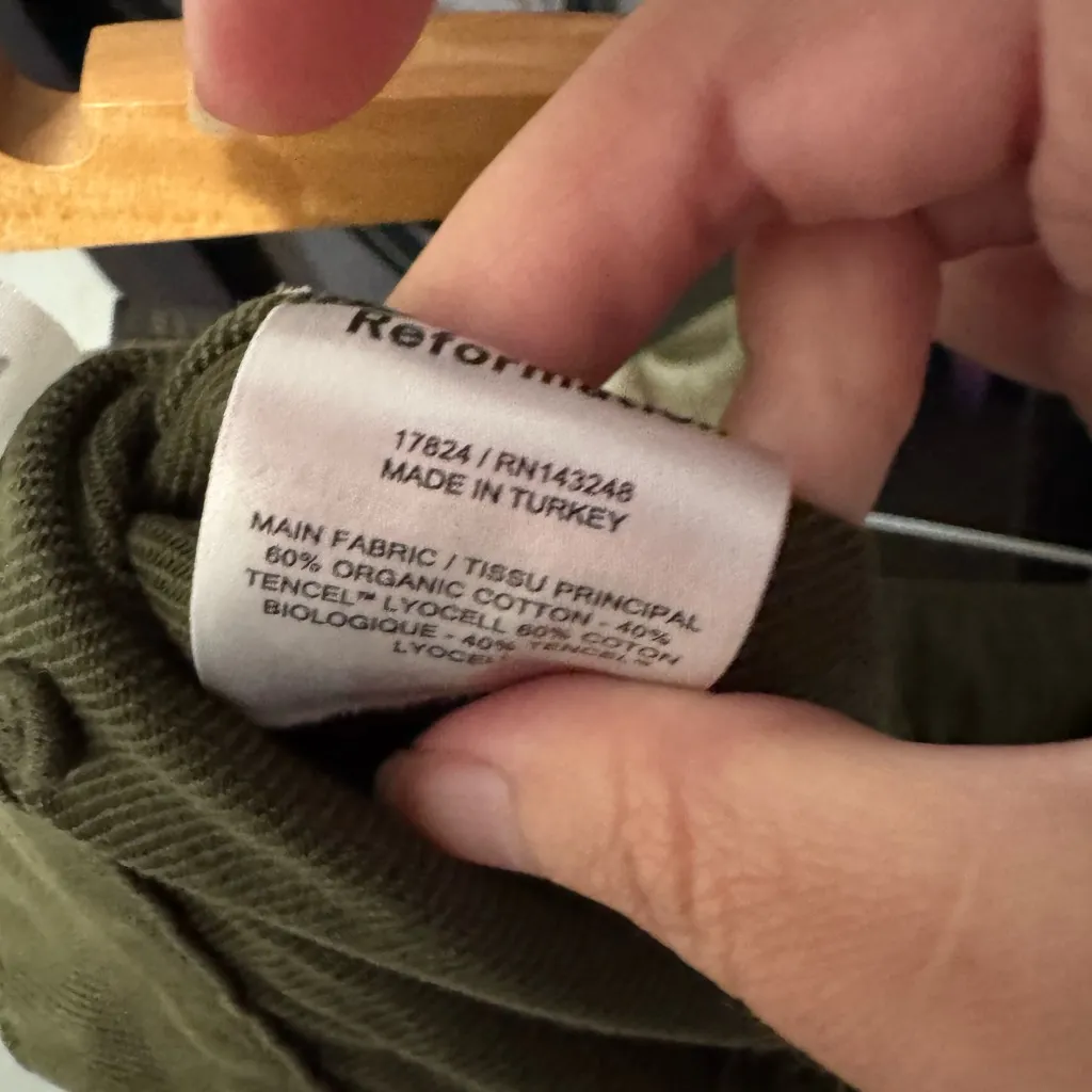 Reformation Marine Cotton Tencel Ankle Pants - Image 9