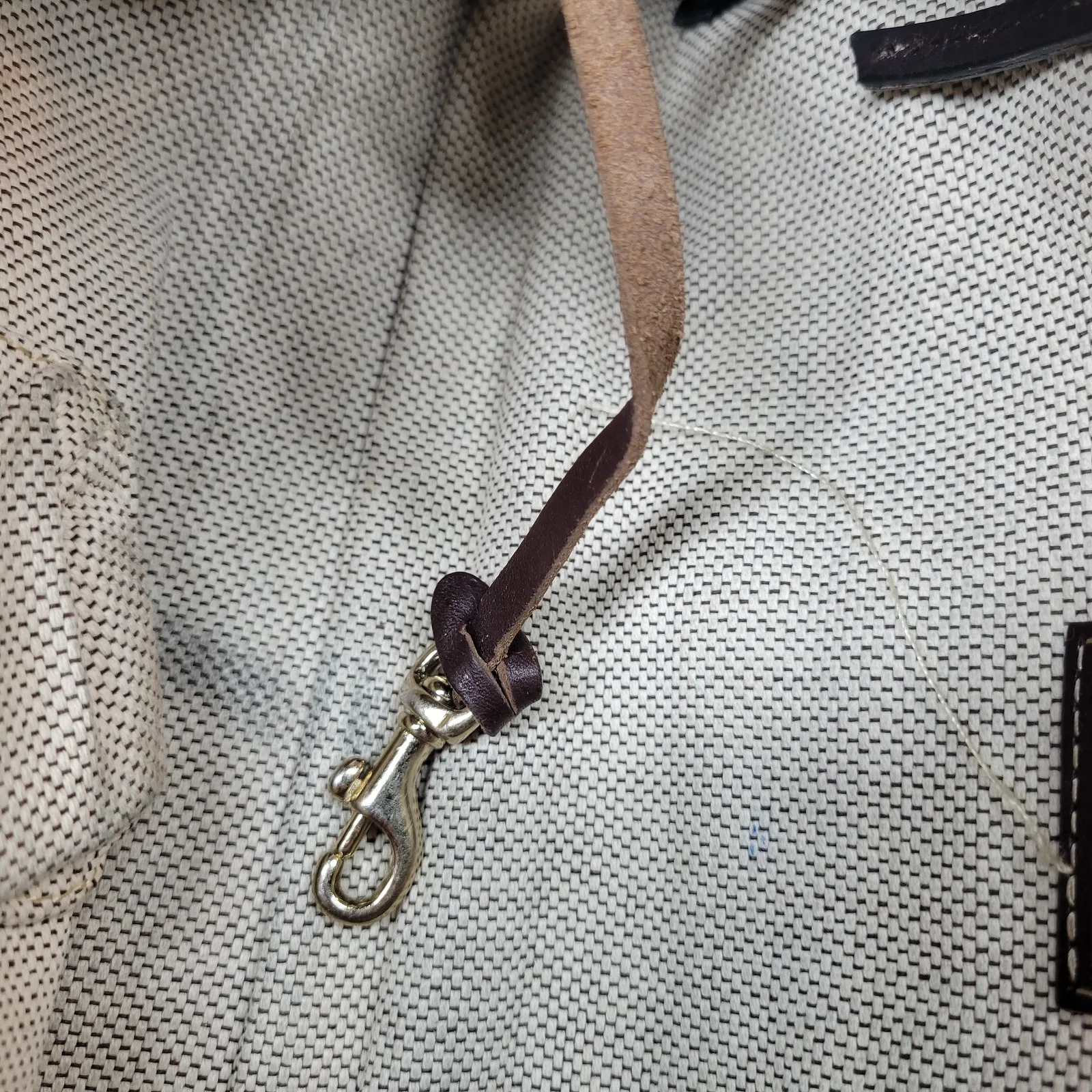 Dooney & Bourke Womens‎ Monogram Bag Brown Signature Canvas Leather Trim Y2K - Image 4