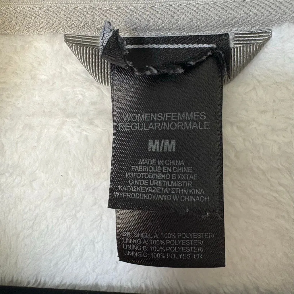 The North Face Osito Full Zip Womens Jacket Breast Cancer Awareness Size M White - Image 7