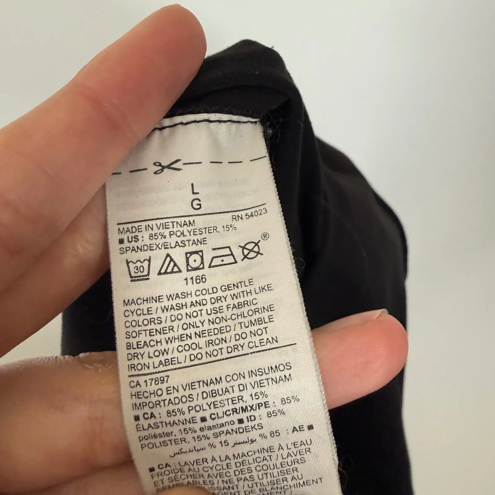 Old Navy‎ Active Elevate Go-Dry Black Maternity Cropped Leggings Womens L - Image 5